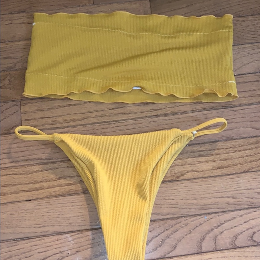 Yellow bikini